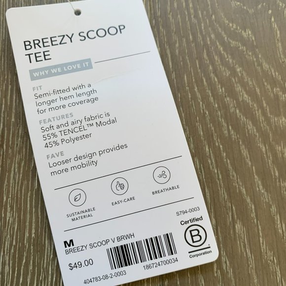 Athleta Breezy Scoop Tee - Picture 6 of 8